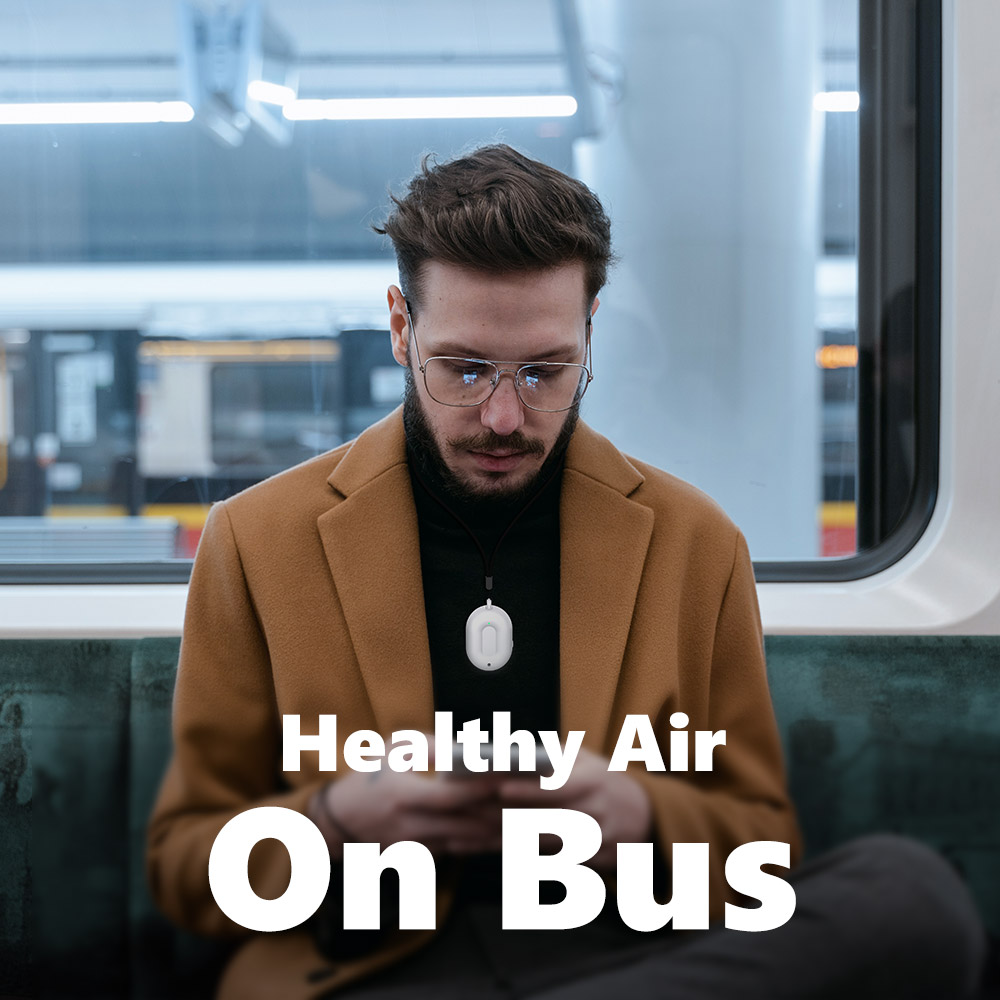 pendant air purifier at bus train subway underground metro