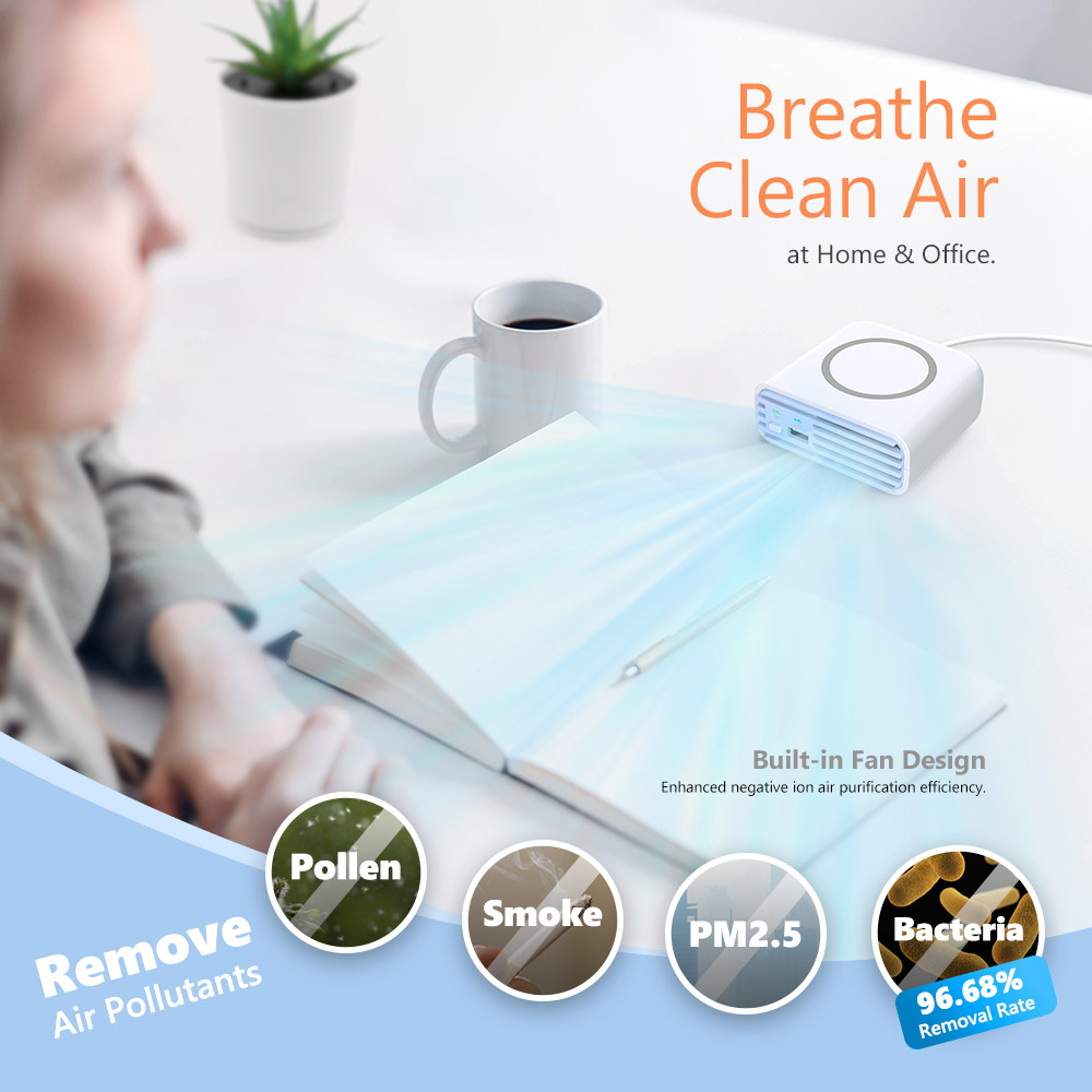 Wireless charging Air Purifier