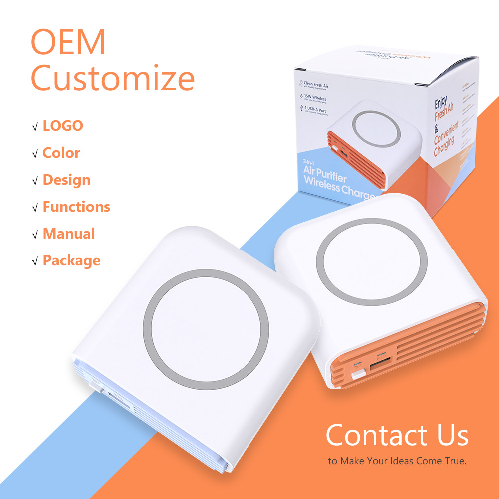 OEM customization Wireless Charger Air Purifier