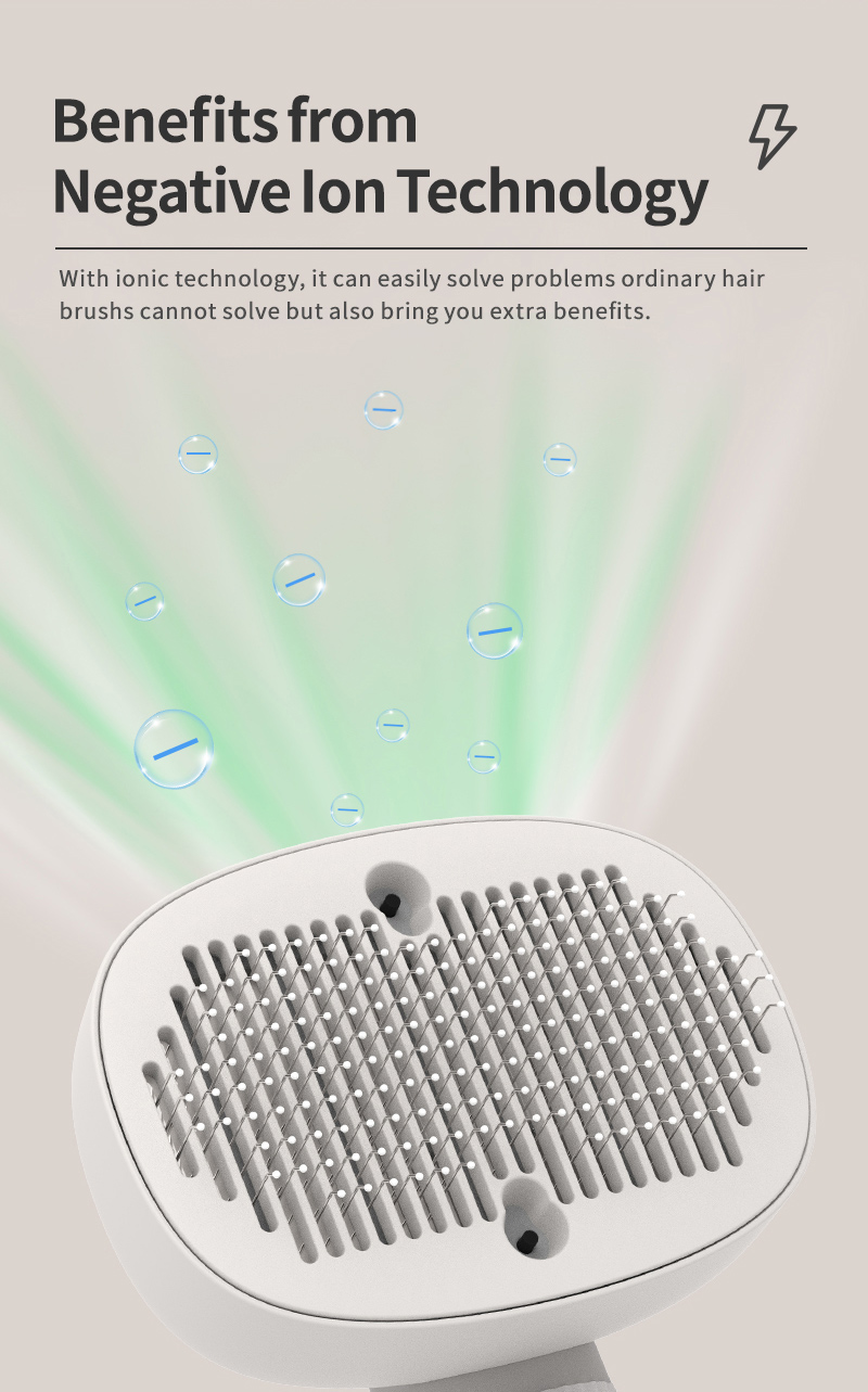 WeMew Negative Ion Pet Brush with Ionic Functions