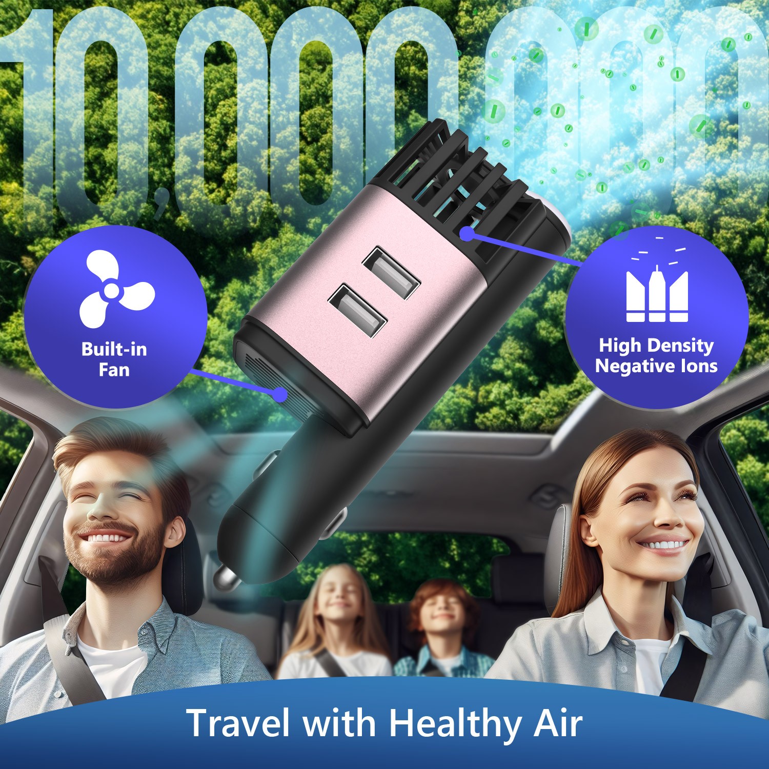 ionic oxygen negative ion air purifier anion