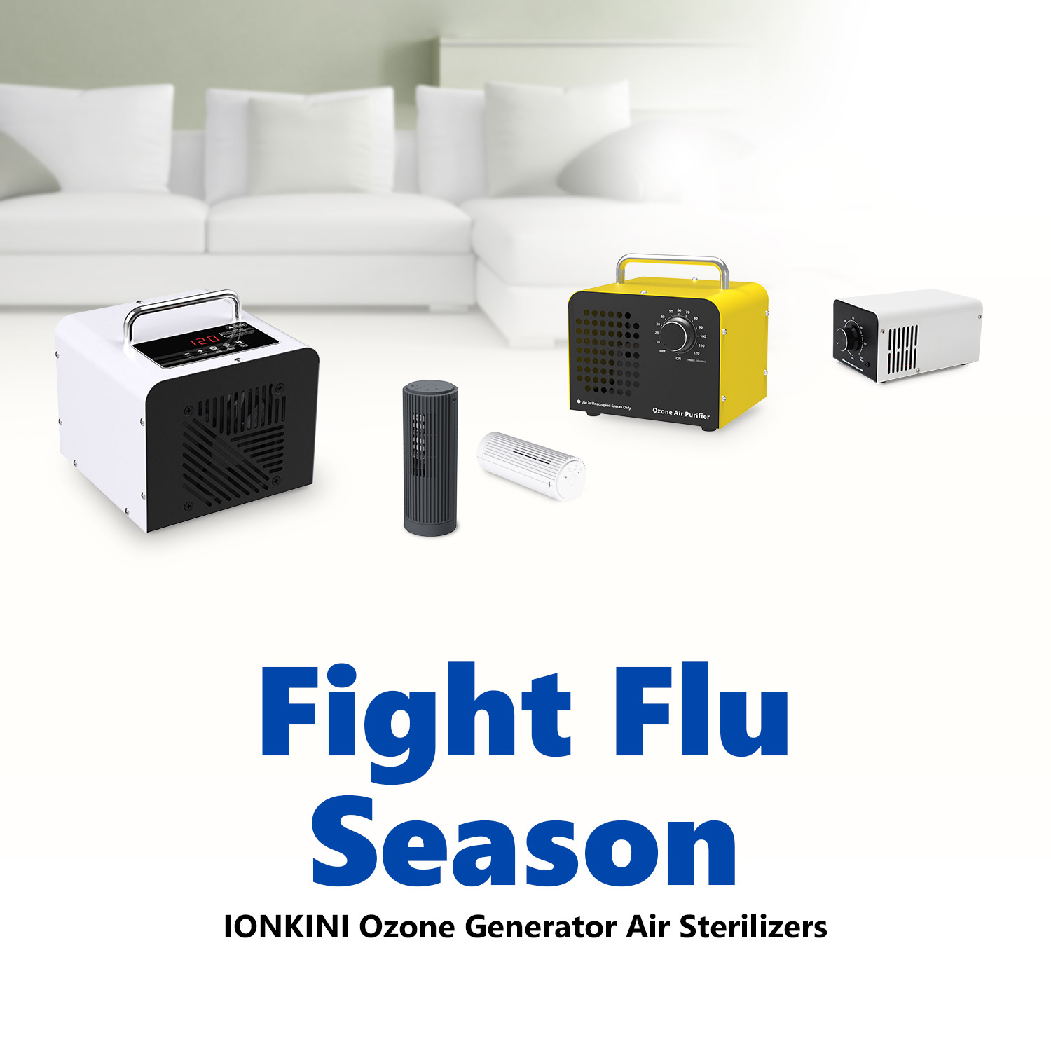 Protect Your Space This Flu Season with IONKINI Ozone Generator Air Sterilizer